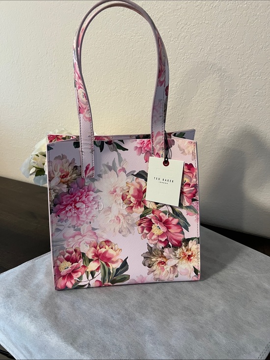 Ted Baker Handbags - Ted Baker London Icon Pink Floral Peony Structured Tote